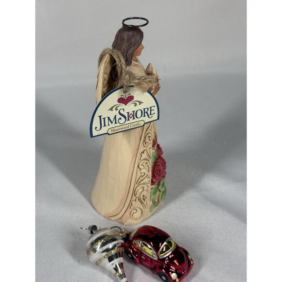 2018 Jim Shore JUNE Angel Flower Rose Birth Stone Alexandrite Month Figurine 6" - Picture 2 of 6